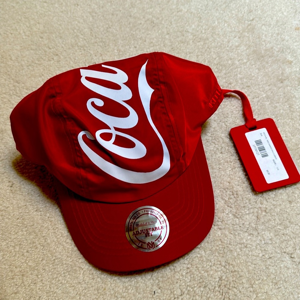 Kith Mitchell & Ness Coca Cola Red Canvas Hat